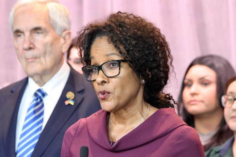 Desmar Walkes at Texas measles press conference