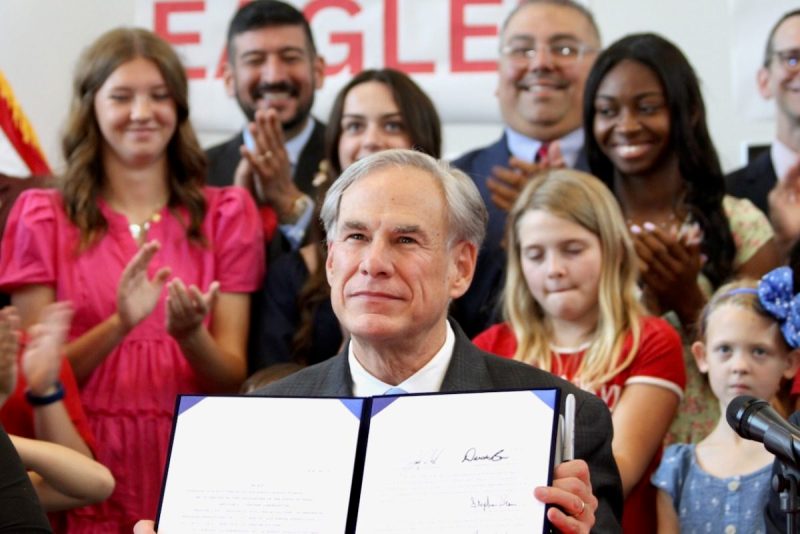 Governor Greg Abbott signs Texas public school funding law